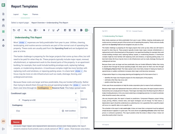 Smart Report Templates screenshot